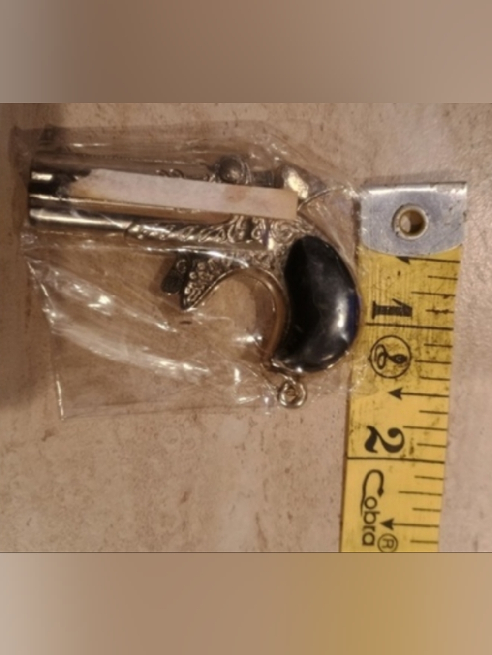Vintage Deadstock Derringer Working Cap Gun Pendant - Picture 3 of 3